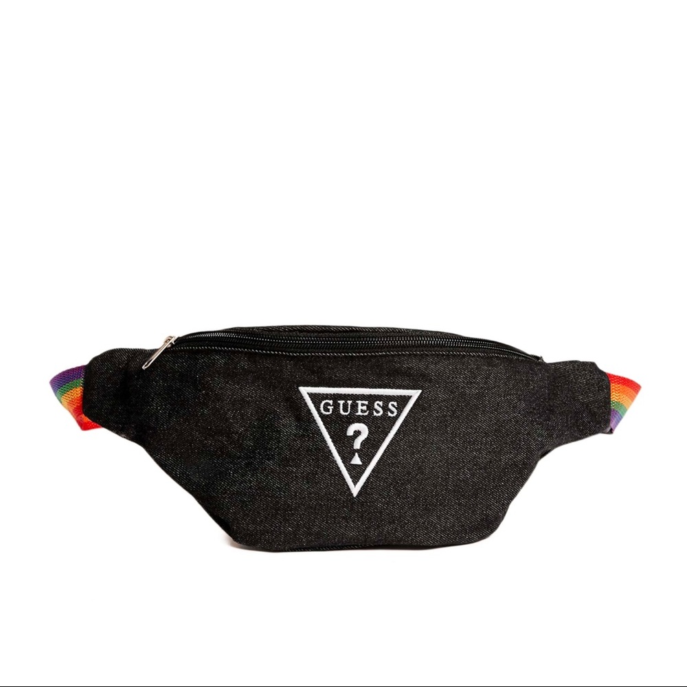 Guess Pride/Rainbow Denim Fanny Pack🌈